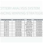winning lottery systems
